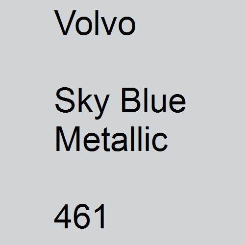 Volvo, Sky Blue Metallic, 461.